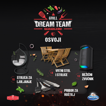 Vegeta nagrađuje: Odaberi „Grill dream team“ za roštiljanje i osvoji nagrade